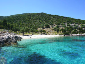 Agios Nikolaos beach op Ithaki
