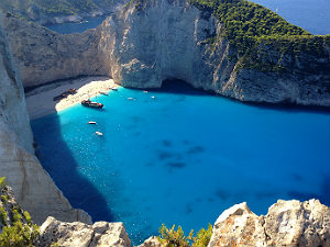 Zakynthos vakantie Shipwreck beach