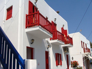 Chora op het Cycladen eiland Mykonos.