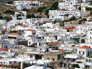 Rhodos de oude stad van Lindos