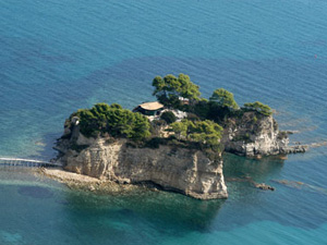Zakynthos eilandje bij Agios Sostis