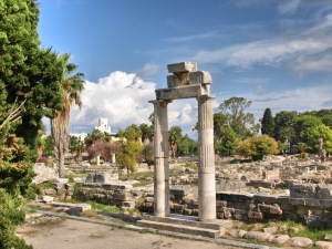 Kos stad de oude agora