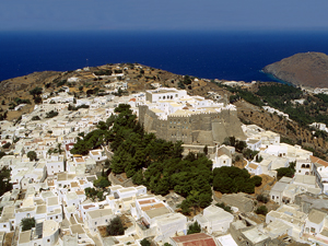 Patmos het stadje Kontos