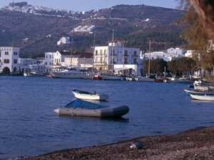 Patmos uitzicht op Kontos