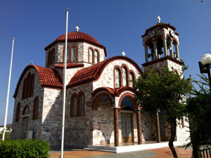 Fraaie Byzantijnse kerk op de Peloponnesos