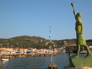 Gaios haven en beeld op Paxos