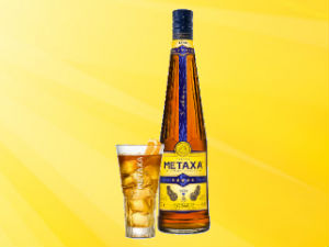 Metaxa 5 sterren fles en glas