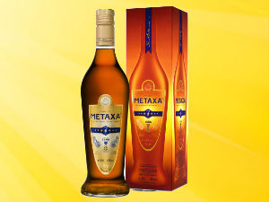 Metaxa 7 sterren fles en doos