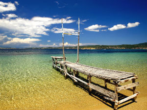 Mousiou beach op Ammouliani Chalkidiki