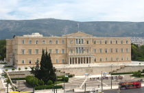 Syntagma het Parlements gebouw Athene