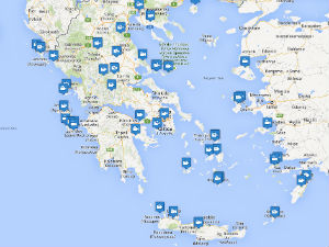 Interactieve kaart Griekenland videos