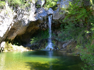 Noord Evia tip Drimona waterval