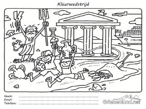 Griekenlandnet kleurplaat Vakantiebeurs 2017