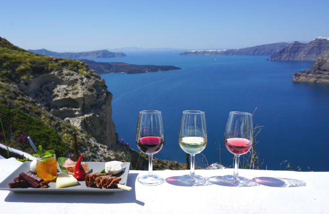 Wijn uit Santorini