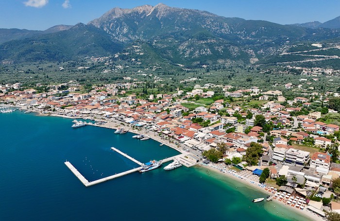Nidri op Lefkas vanuit de lucht