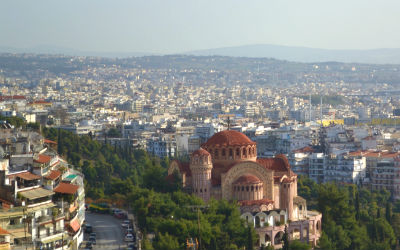 Thessaloniki uitzicht op de stad