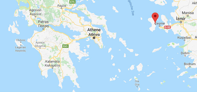 Chios kaart