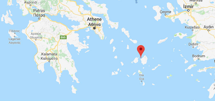 Naxos kaart
