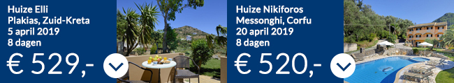 Griekenland vakantie aanbiedingen Ross Holidays 2019