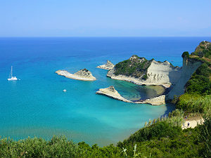 Corfu Cape Drastis uitzicht
