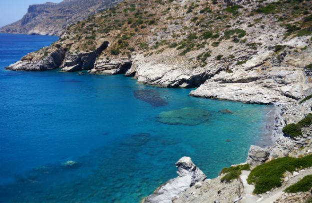 Mouros beach op het Griekse eiland Amorgos