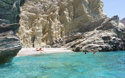 Folegandros stranden in Griekenland