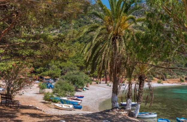 Mourtia beach op Samos