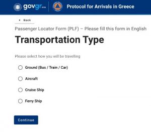 passenger locator form uk gov