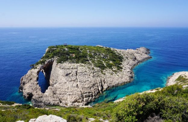 Korakonisi beach op Zakynthos Griekenland