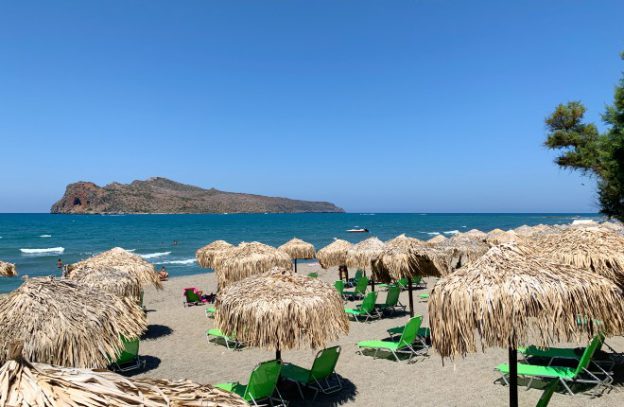 Platanias Kreta het strand
