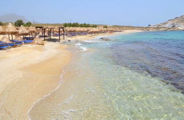 Agia Anna beach en Kalafati op Mykonos