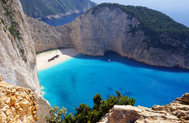 Shipwreck beach op Zakynthos