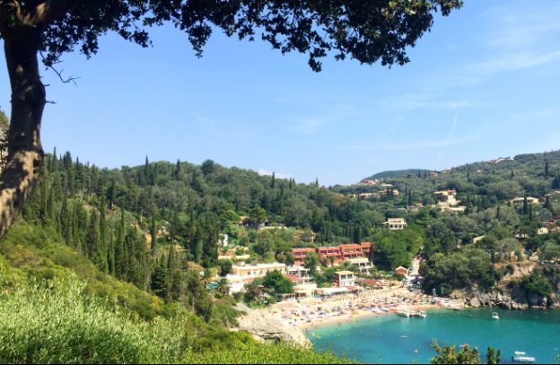 Liapades op eiland Corfu