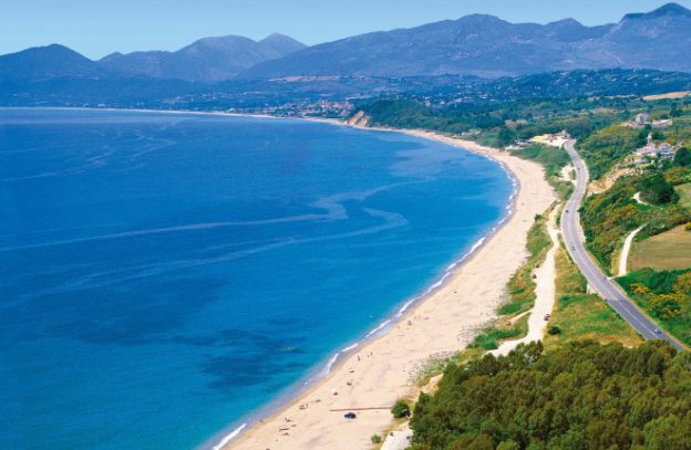 Monolithi beach in Epirus Griekenland