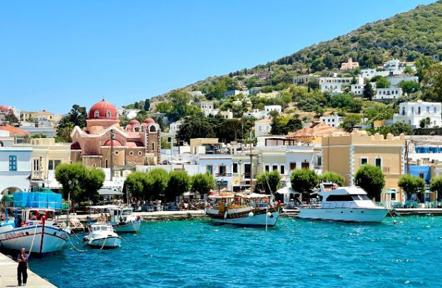 Agia Marina op Leros in Griekenland