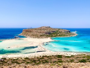 Balos beach op Kreta bij Chania