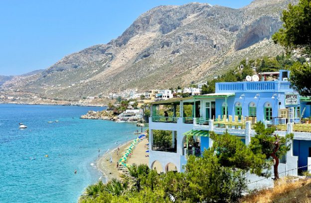 Masouri op Kalymnos voor vakantie