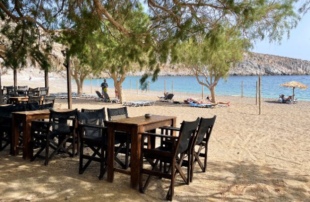 Vatses beach op Astypalea