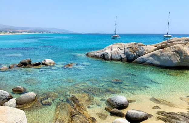 Mikri Vigla beach op Naxos