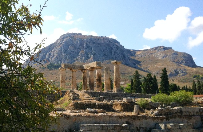 Oud Korinthe op de Peloponnesos