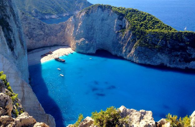 Shipwreck beach op Zakynthos