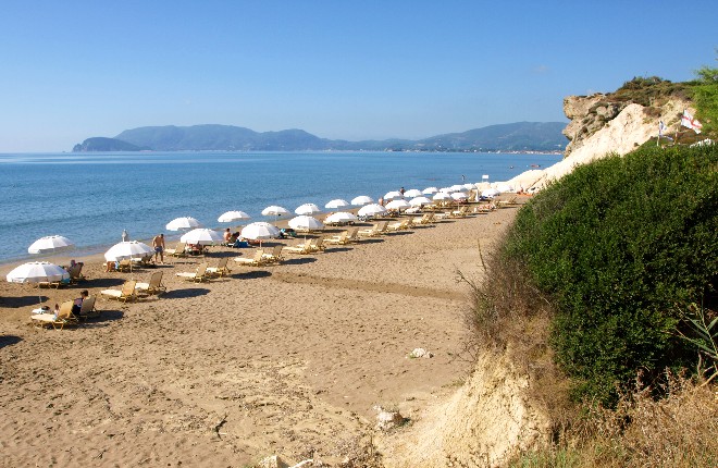 Kalamaki beach op Zakynthos
