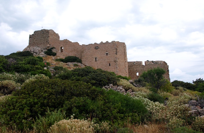 Kritinia Rhodos kasteel en dorp