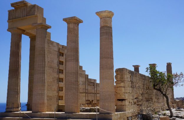 Akropolis van Lindos op het Griekse eiland Rhodos