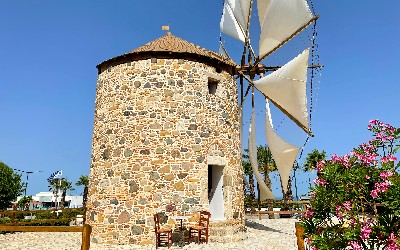 Antimachia windmolen op het Griekse eiland Kos