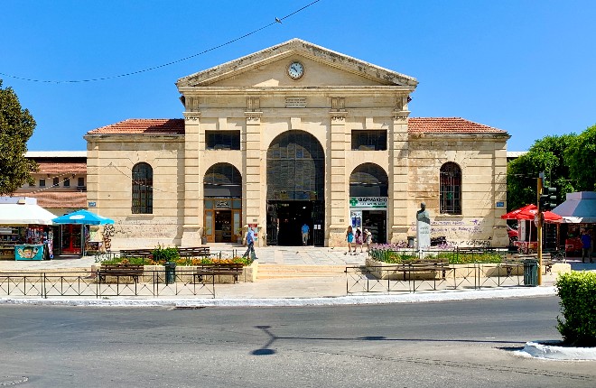 Markthal van de stad Chania Kreta