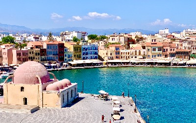 Kreta de stad Chania en de Venetiaanse haven