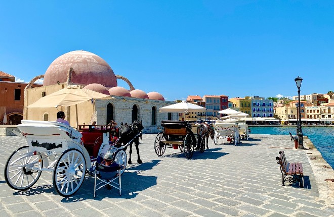 Chania op Kreta met de Venetiaanse haven