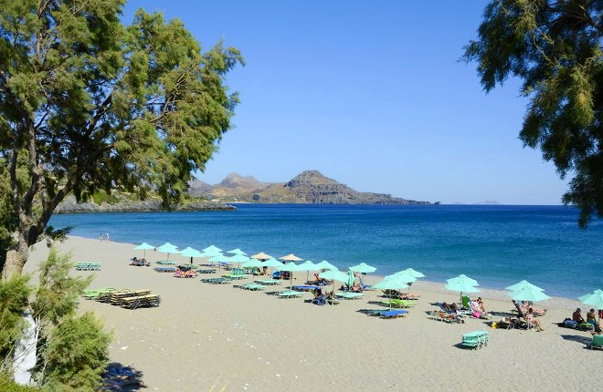Souda Beach bij Plakias in het zuiden van Kreta
