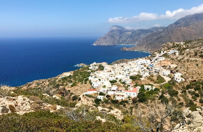 Meschori dorp op Griekse Karpathos